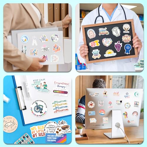 YTSQLER Occupational Therapy Stickers 200 PCS OT Stickers Bulk for Laptop Binders Water Bottle Occupational Therapist Gifts for Women Students Coworkers Adults - Image 7