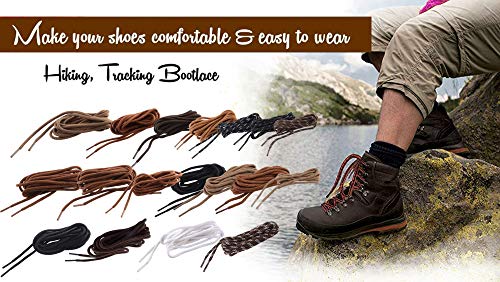 Image of SHOESHINE Round Shoelace Boot Laces Hiking Trekking Shoe Laces