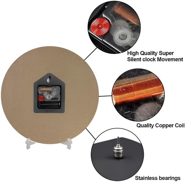 Miniatura 6 de Reloj de pared cristiano Way Maker Reloj milagroso para trabajador con cita religiosa, reloj de madera cristiano inspirador con frase inspiradora