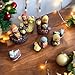 Zoeartcrafts Peruvian Nativity Scene and Llamas, Ethnic Christmas Indoor Decor, small handmade in clay figurines, Holiday season decorations (Small)