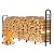 GREENER 8FT Firewood Rack Outdoor Heavy Duty Wood Rack for Firewood Indoor Log Holder for Fireplace, Fire Wood Holder Metal Lumber Storage Carrier Firewood Log Rack Stand Stacker for Patio Porch Black