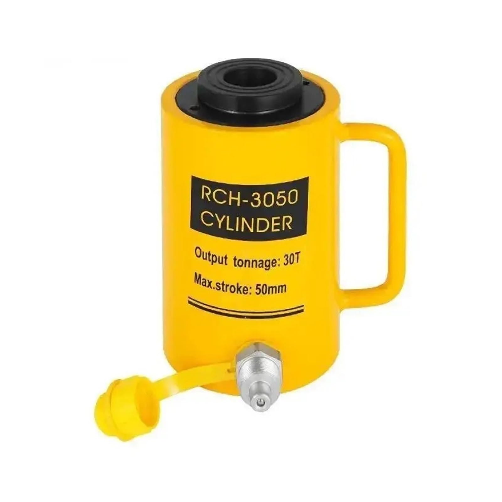 DUOCAI Hydraulic Ram Jack Multi-Section Stroke 30ton 50mm RCH-3050 Hollow Plunger Car Jack High-Strength Hydraulic Tools for Crimping