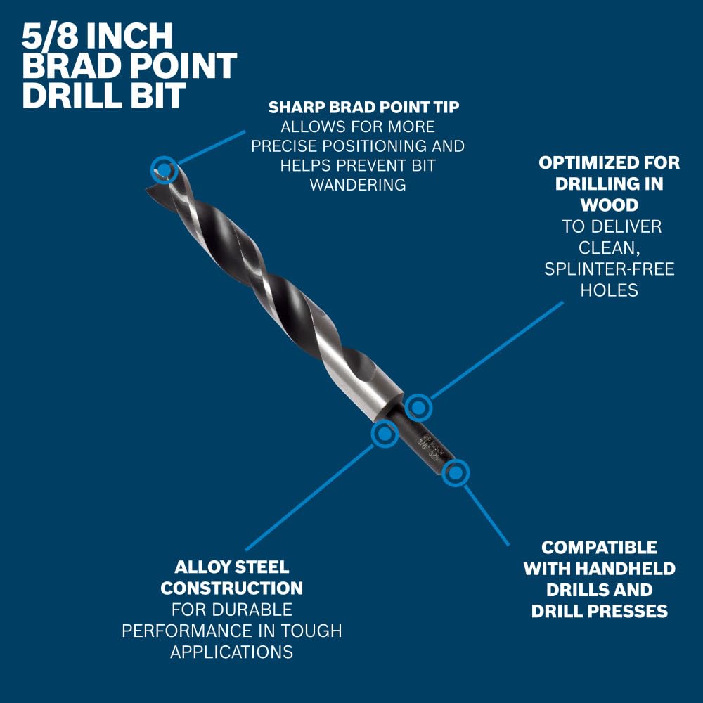 Bosch Brad Point Drill Bit - Precise Wood Drilling -2