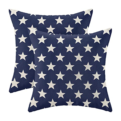 4th of July Decorations Pillow Covers 18x18 Inch...