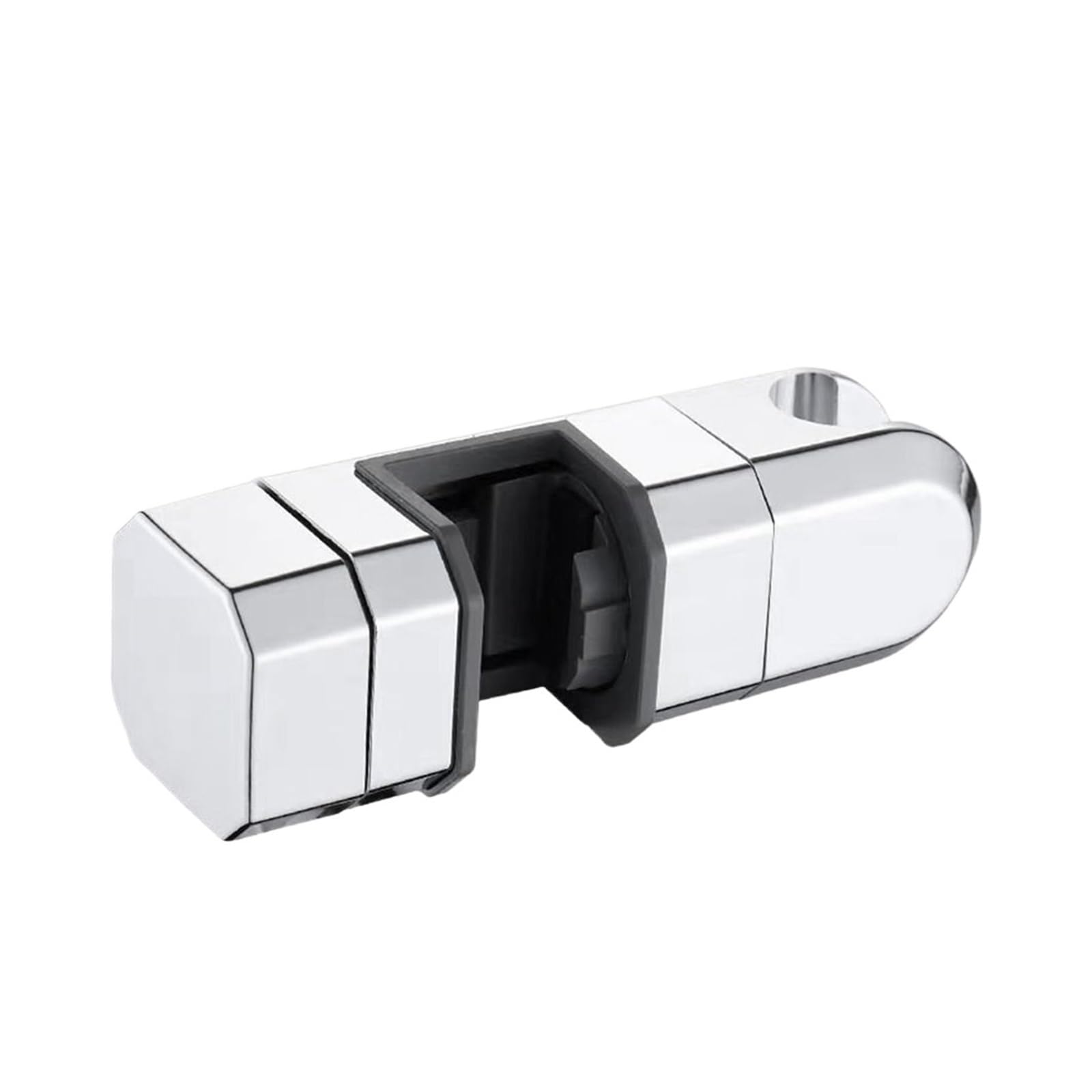 Soporte para cabezal de ducha con barra deslizante cuadrada regulable plata