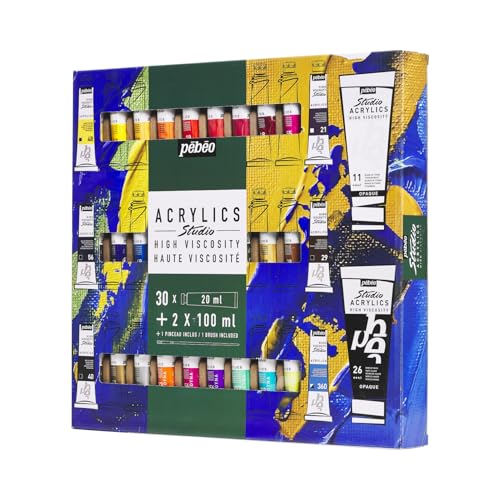 Pintura acrílica PEBEO Studio para evitar grietas en tus cuadros con relieve y texturas 5
