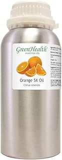 Orange 5 Fold â€“ 16 fl oz (473 ml) Aluminum Bottle w/ Plug Cap â€“ 100% Pure Essential Oil â€“ GreenHealth
