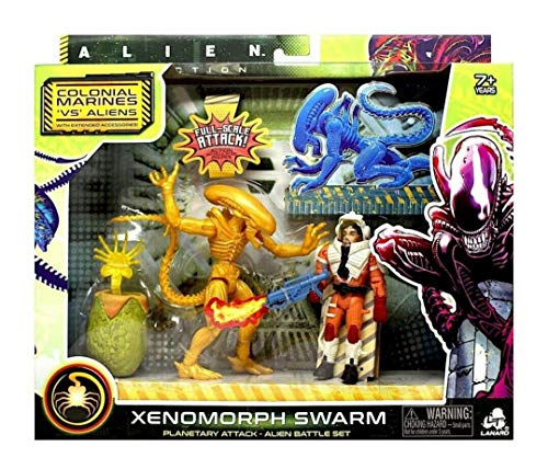 NEW SEALED Alien Xenomorph Swarm Warrior vs Scientist Action Figure Set Walmart