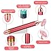 Rose Quartz Vibrating Facial Massager High-Vibrating Battery-Powered, Provides Natural Detoxification Process for Glowing Skin by Eximius Power