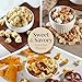 Broadway Basketeers Birthday Gift Basket Tower for Women, Men, Mom, Dad, Her, Him, Kids, Families – Curated Snack Box, Sweet and Savory Treats for Parties
