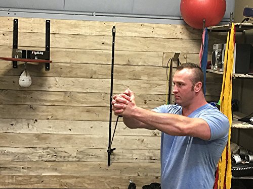 Space Saver Gym Home Gym Resistance Bands Training Tool (Wall Mount Anchor, 1 Adjustable Rail Car) + Full Resistance Bands Training Kit (4 Levels of Resistance) Exercise & Fitness - Home Fitness Guru Space Saver Gym Home Gym Resistance Bands Training Tool (Wall Mount Anchor, 1 Adjustable Rail Car) + Full Resistance Bands Training Kit (4 Levels of Resistance) Exercise & Fitness - Image 5