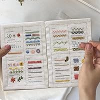 Amazon | 刺繍ステッチブック、初心者向け刺繍ブック、装飾