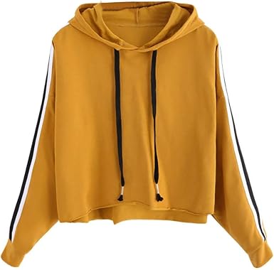 Sudadera con Capucha para Mujer, Manga Larga con Capucha y Rayas Sudadera  con Capucha SunGren con Capucha y Capucha con Mangas: Amazon.es: Ropa