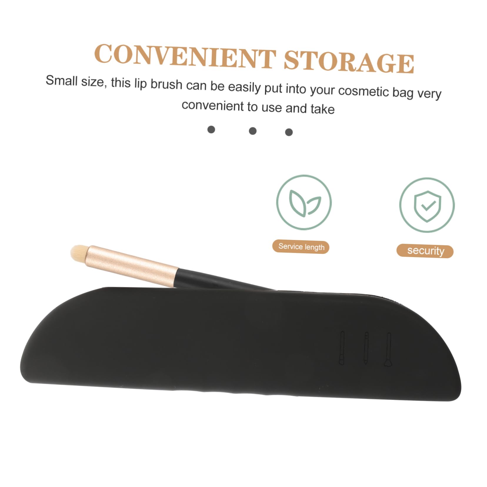 Beatifufu 3Pcs Lip Gloss Applicator Makeup Brush for Women Multi Functional Lipstick Eye Shadow Tools for Home Use Professional Makeup Present for Makeup Enthusiasts