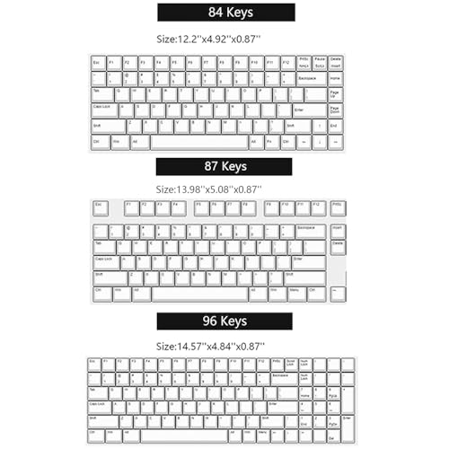 Protector de teclado acrílico transparente para 84 teclas miniatura 7