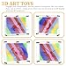 MICKYU 3D Pin Art Board Games Rainbow Autism Sensory Toys for Kids 5-7, 8x10 inches