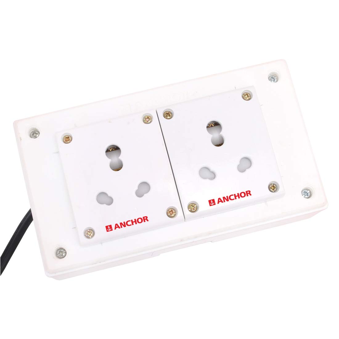 Mr.BAHUL Anchor Assembled Board Contains 2 Anchor Sockets(15 Amp) with 4 Metre Chord Surge Protector (White)-picture-32