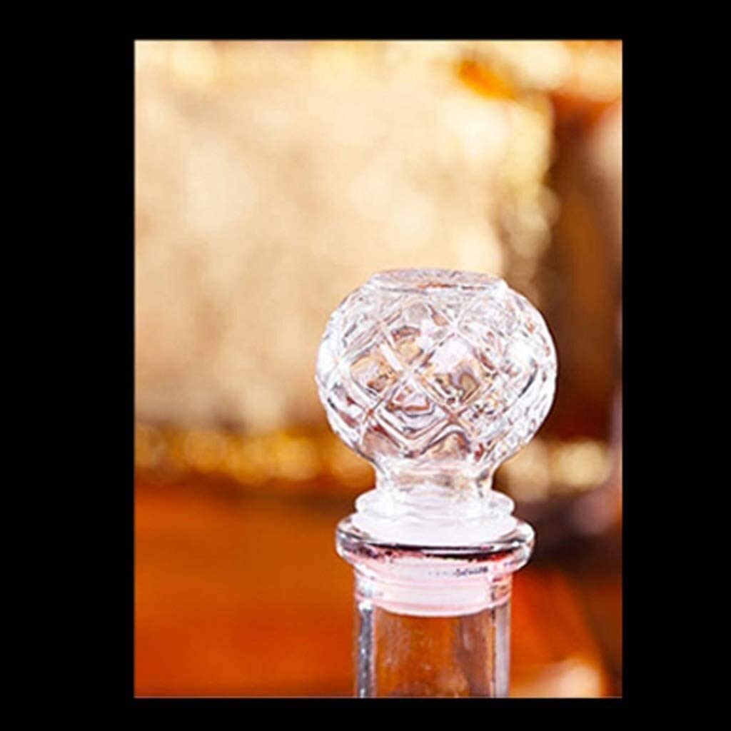 Karafka do whisky i zestaw kieliszków karafka do wina moda kreatywne bezołowiowe karafki ze szkła kryształowego w kształcie diamentu budzenie karafka do wina aerator