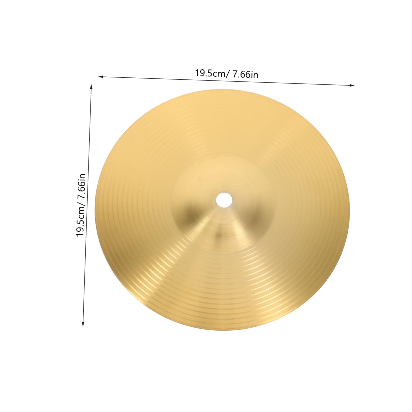 Levemolo Drum Cymbals Set of 2 8 Inch Splash Cymbals Metal Construction for Jazz Drum Sets