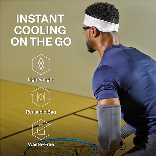 Image of COLD FACTOR Cooling Headband for Women and Men - UPF 50+ Advanced Evaporative Comfort, Instant Cooling Sweatband for Outdoor Sports, Fitness, Yoga, Hiking, Running, and Workout