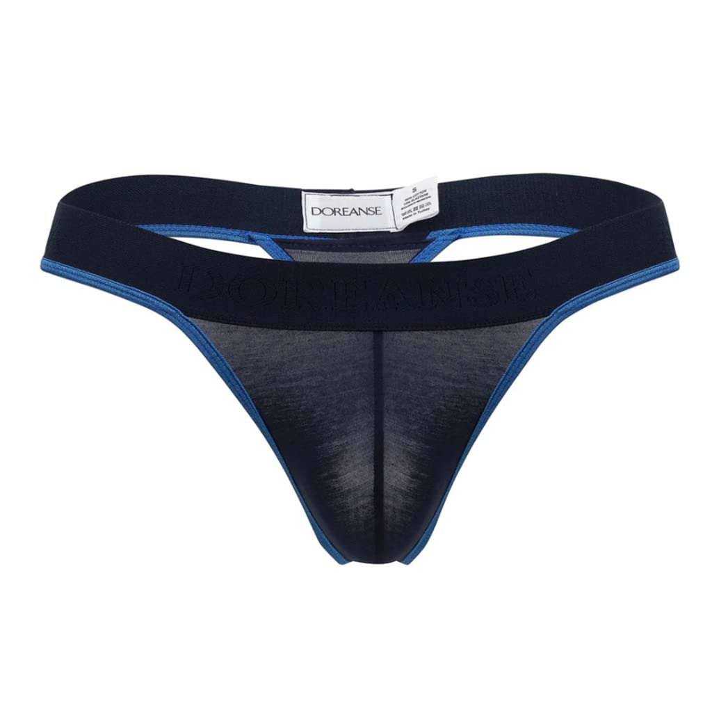 Doreanse Men's Underwear Thongs 1012 Sexy (Navy/M)