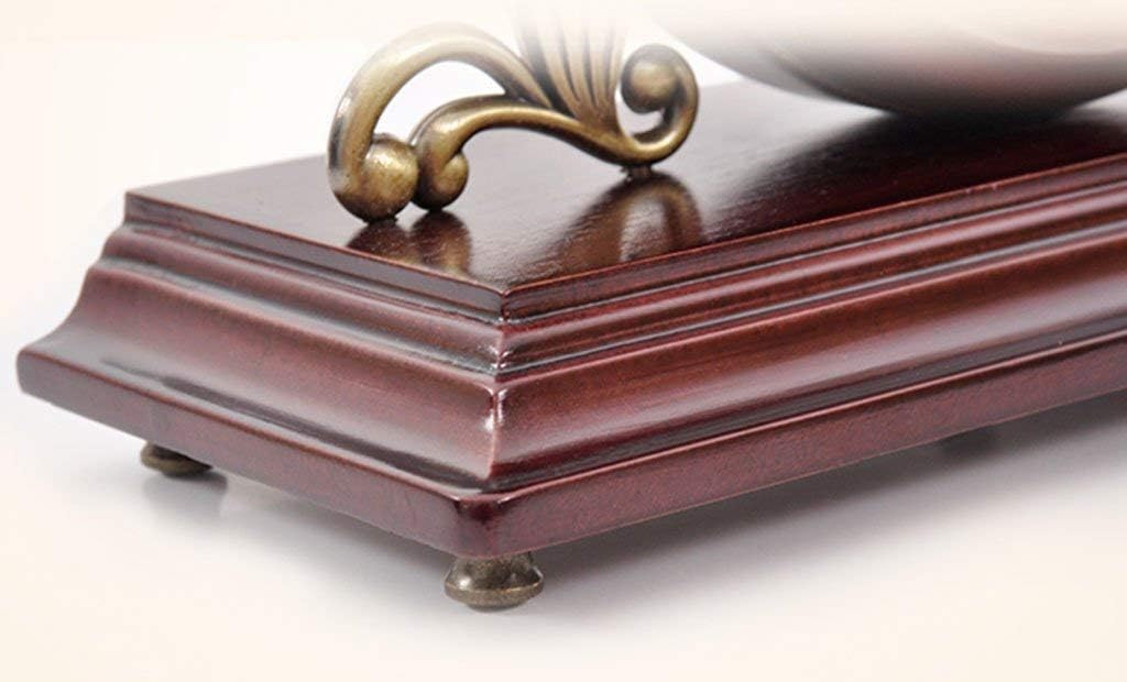 Mantel Clocks Desk Clock Family Clocks of Living Room Bedroom Solid Wood Quartz Double-Sided Clock Desktop Decoration Suitable Compatible with Living Room Bedroom Office,