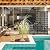 Metal Privacy Screen for Outdoor Freestanding Privacy Screens, 72" H x 44" W Decorative Fence Panels with Stand, Patio Metal Screens for Outside Outdoor Divider Deck Balcony Garden and Indoor