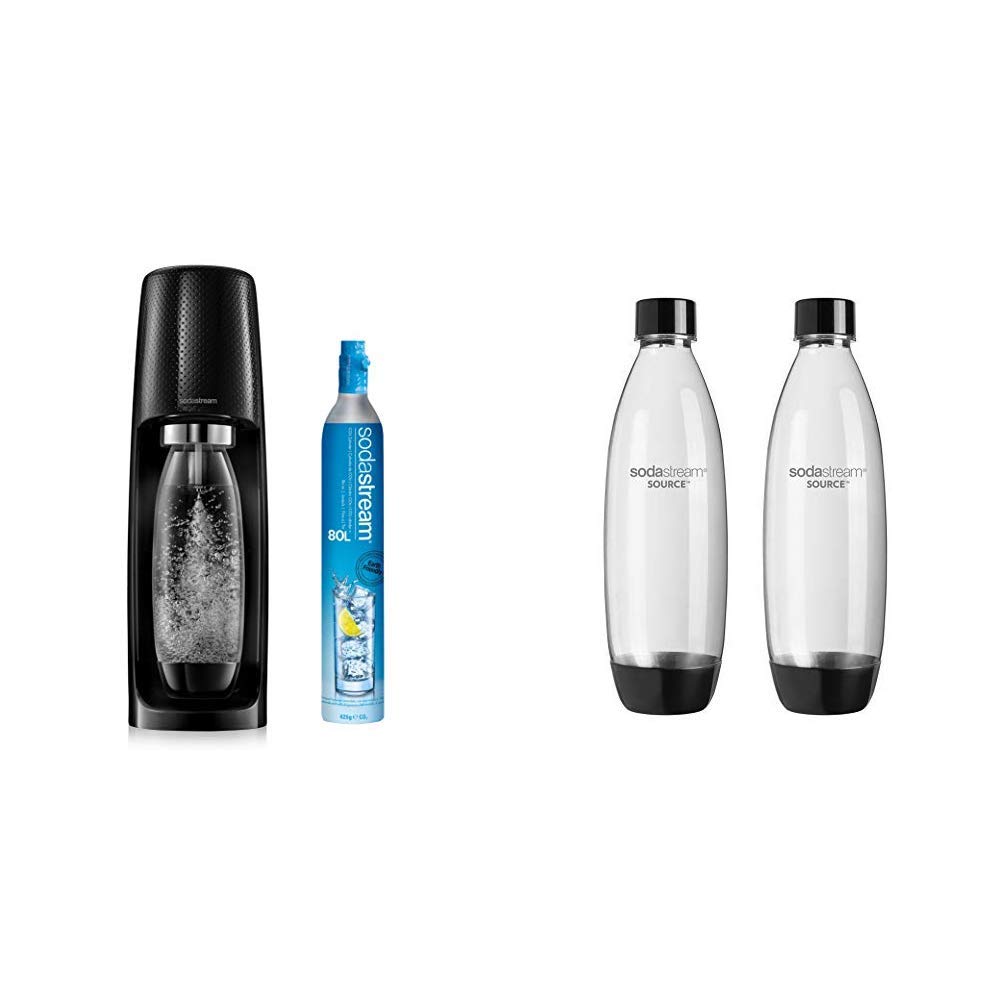 Buy sodastream Spirit Sparkling Water Maker black with 1 l bottle & 60