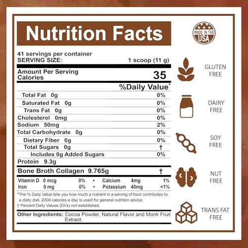 Zammex Bone Broth Protein Polvo chocolate y vainilla miniatura 3