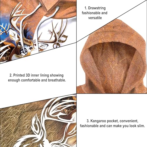 Image of PriAmi Custom Camo Hoodie for Women, 3D Pullover Hunting Sweater Gift