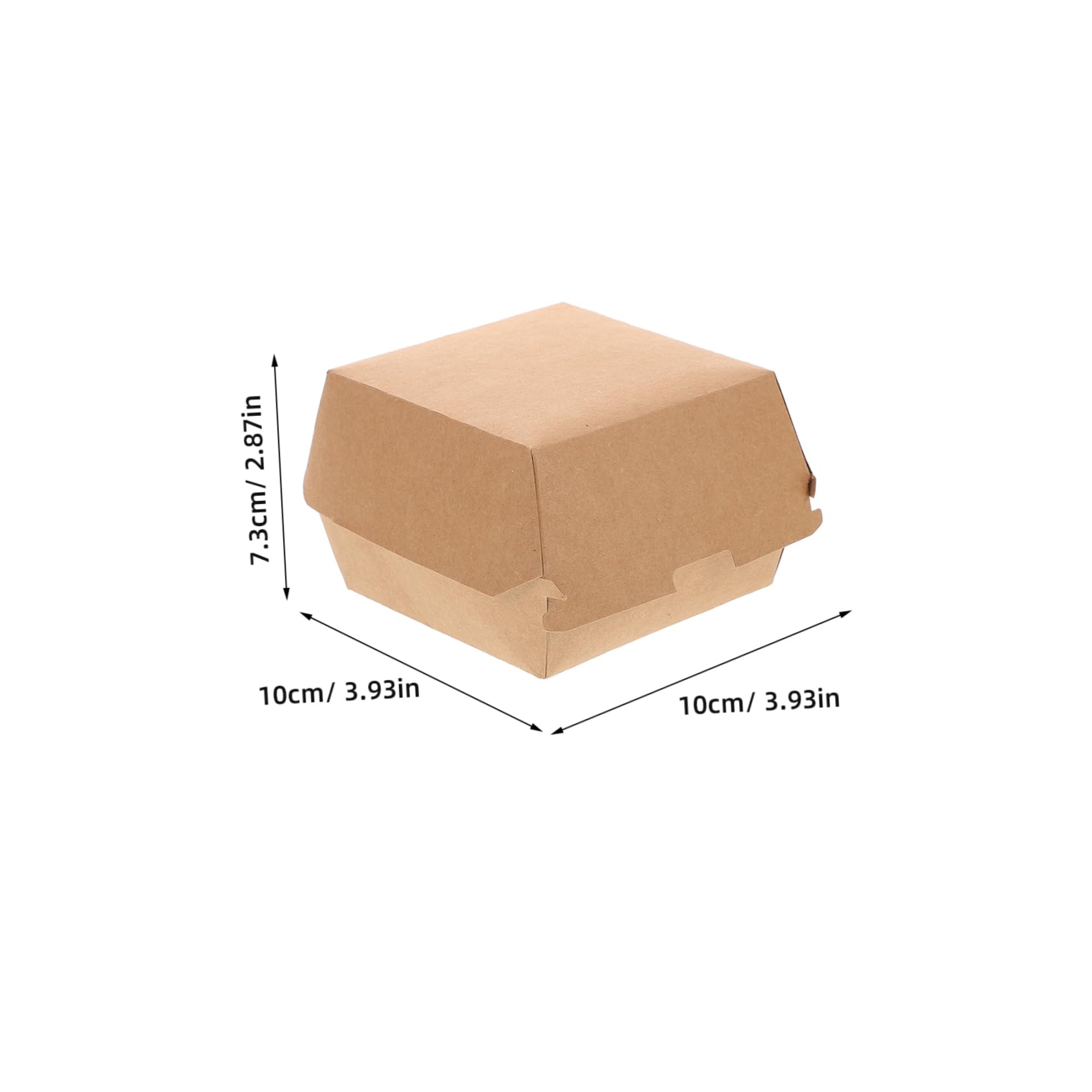 Alipis Food Safe Paper Hamburger Box Sandwich Storage Boxes Take Out Containers for Picnic