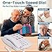 Corded Landline Phone for Seniors, Dementia/Alzheimers Phone for Seniors -Amplified Senior Phone -9 Picture Memory One-Touch Dial Telephone, Hands-Free Calling, Home House Phones for Senior/Kids