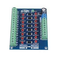 Optokoppler Isolationsmodul,8-Kanal Optocoupler Isolation Module,24V bis 3,3V Pegel Spannungswandler PNP-Ausgang SPS-Signal Optokoppler Spannungsisolationsplatine