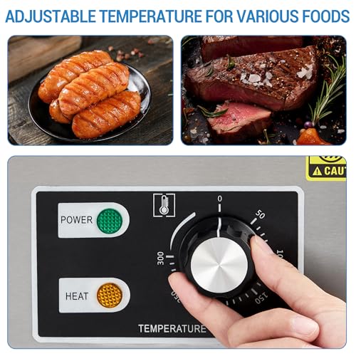 Image of Garvee 18 In Commercial Electric Griddle, Flat Top Grill Countertop Griddle