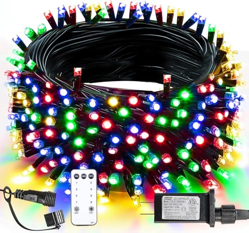 Taoushuleng 200L Multi-Color Lighting Christmas Led String Lights, 66FT Christmas Light with 8 Modes, Christ Tree Wedding Party Bedroom Holiday Decorations