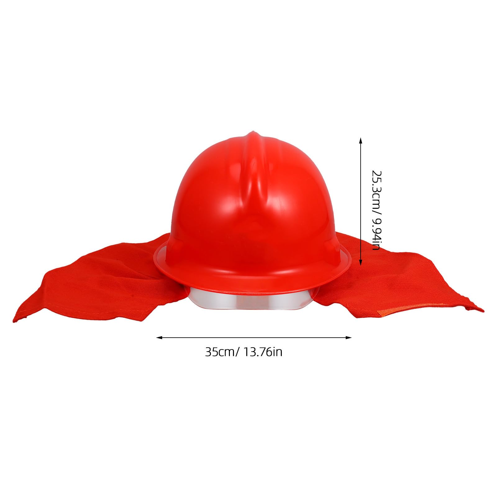 Firefighter Hard Hat Casco Antinfortunistica in ABS Stampato a Iniezione, Rosso, per Vigili del Fuoco e Lavori di Spegnimento