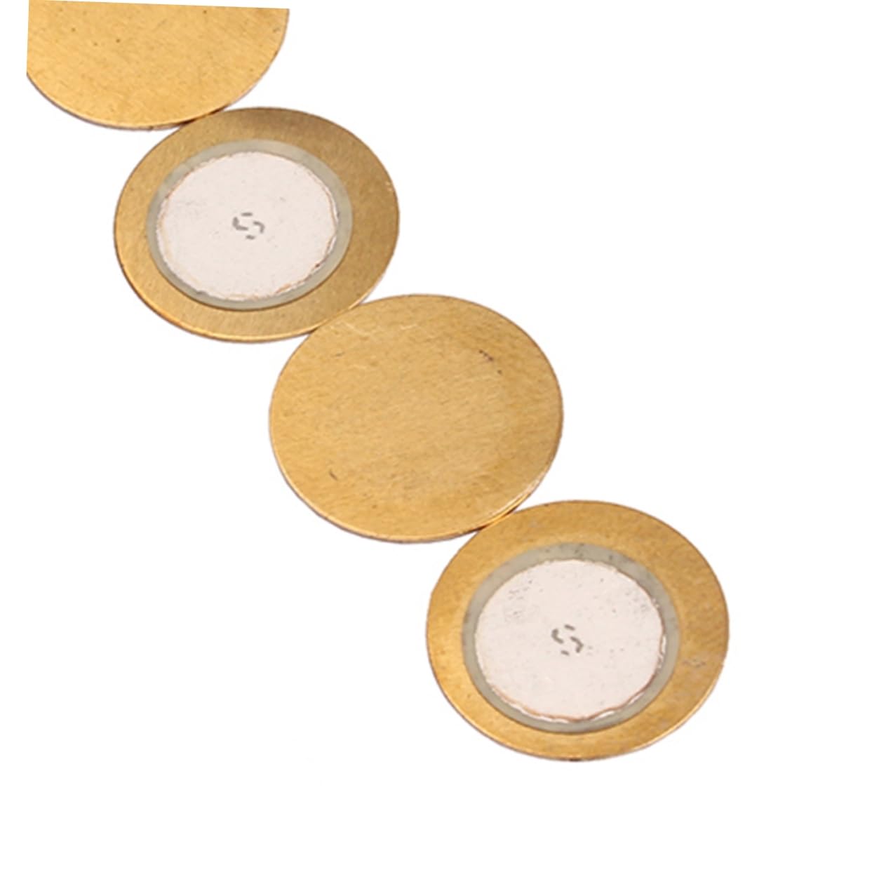 Abaodam 10 Pcs 35mm Diameter Piezo Discs for Guitar Pickups Piezoelectric Film Gasket