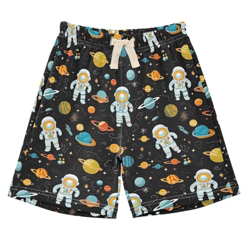 UMIRIKO Space Astronaut Planet Galaxy Unisex Baby Toddler Cotton Shorts with Drawstring 2T 202a0400