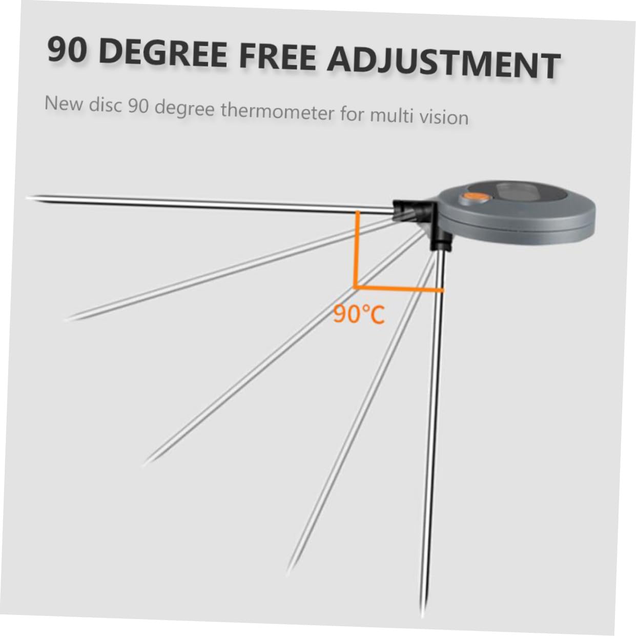PRETYZOOM 2piezas Digital De Cocina Sonda Para Medir Temperatura De Alimentos y Agua Lectura Instantánea y Precisión Alta Para Leche y Bbq Diseño Práctico y Seguro Para Uso Familiar