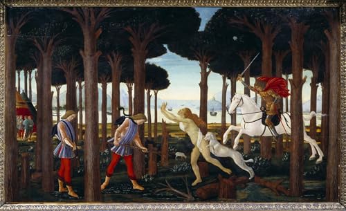 Cuadro en lienzo para oficina elegante decoracion artistica Nastagio degli Onesti