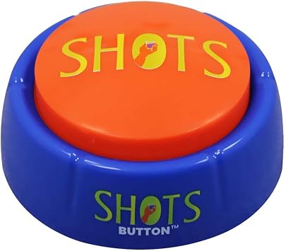 Talkie Toys Products Shots Button - Funny Talking Button for Party, Drinking Game, Happy Hour and More