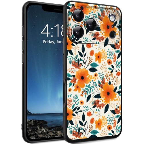 Coque iPhone 17 Pro Max silicone ultra fine antichoc motif fleurs 6.9"