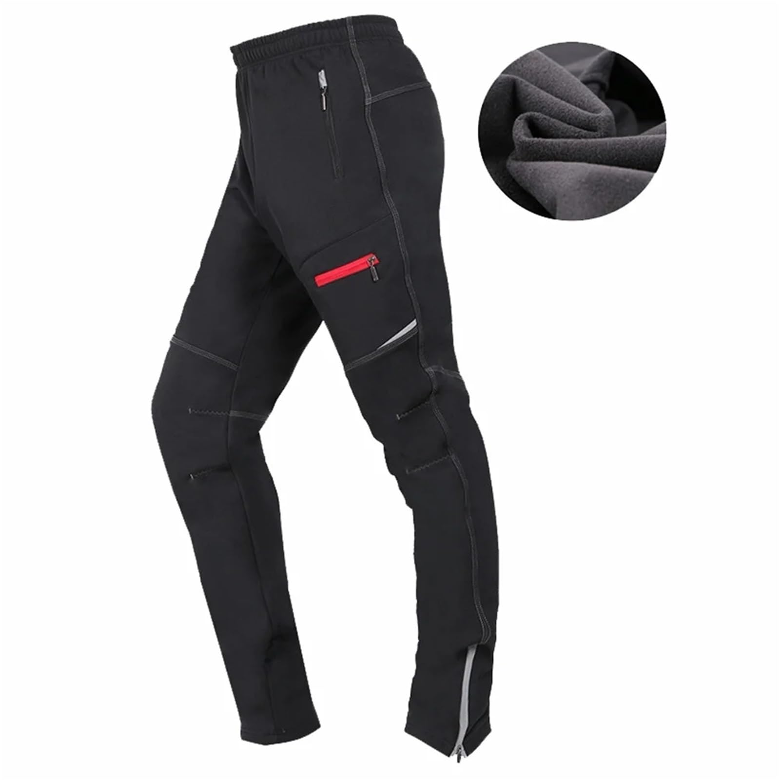 Pantaloni da Ciclismo in Pile Pantaloni da Ciclismo Invernali Caldi in Pile Antivento Impermeabili for Uomo e Donna, Pantaloni Termici Sportivi Equitazione