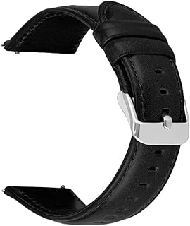 سوار بديل من الجلد متوافق مع ساعة هواوي GT2 مقاس 46 ملم و22 ملم وساعة سامسونج جالاكسي مقاس 46 ملم وجالاكسي ووتش 3 مقاس 45 ملم من في فولت