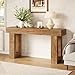 LITTLE TREE 63 Inches Long Console Table for Entryway, Sofa Table Behind Couch, Wooden Entry Table Foyer Hallway Table, Industrial Console Sofa Table for Living Room, Oak Color