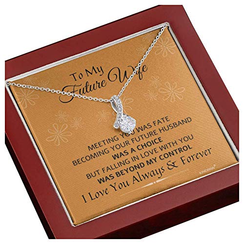 Gift Necklace for Girlfriend, Fiancé Gifts for Her, To My Future Wife Necklace, Soul Mate Jewelry for Women