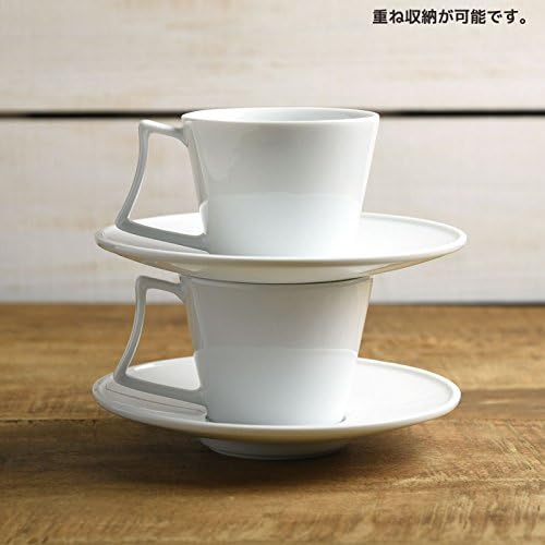 Yamani 3516063 Cup Saucer, White, 7.8 fl oz (220 ml), Column