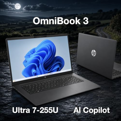 Image of HP OmniBook 3 Copilot + Laptop 17.3 inch 60Hz IPS FHD Display (16GB DDR5)