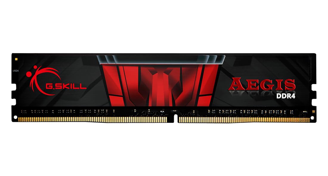 G.SKILL Barrette mémoire 16Go DIMM DDR4 Aegis PC4-24000 (3000 Mhz) (Noir et Rouge),F4-3000C16S-16GISB