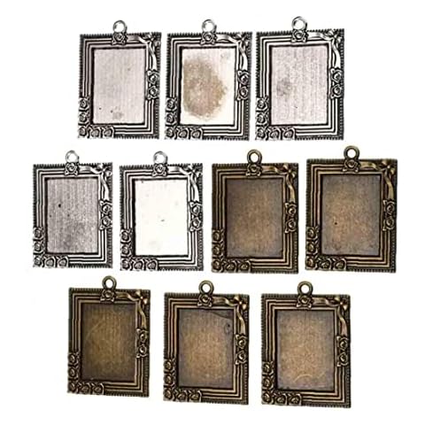Vintage Picture Frame 10pcs Antique Mini Photo Frame Wall Hanging Photo Frames Pendant Photo Display Christmas Holiday Home Decor Cover